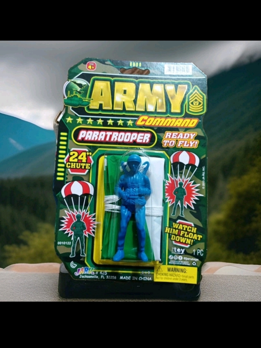 Battle Force Army Paratrooper 24" Chute 2016 Age 4+ Sealed (Blue)